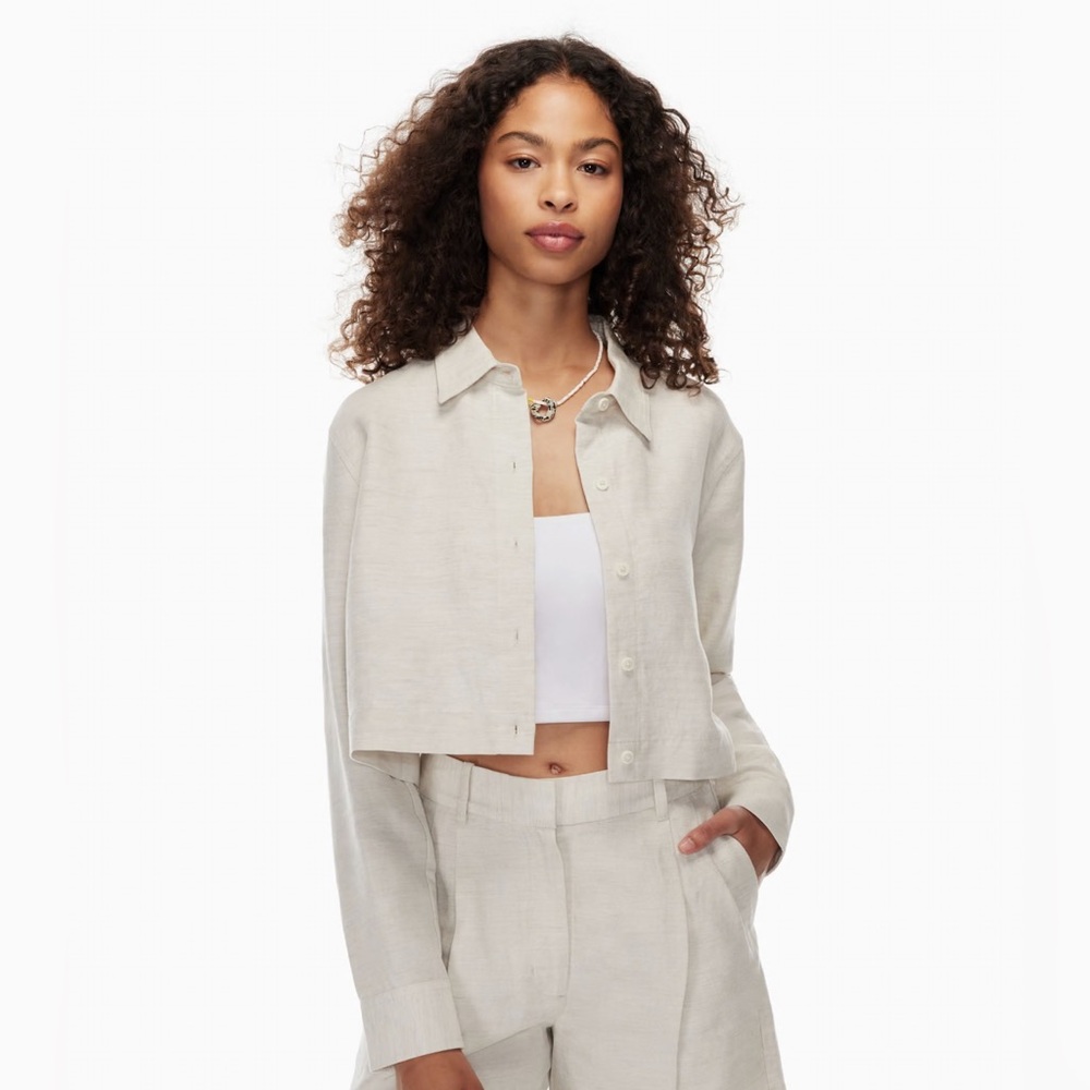 Aritzia Wilfred Linen Shirt